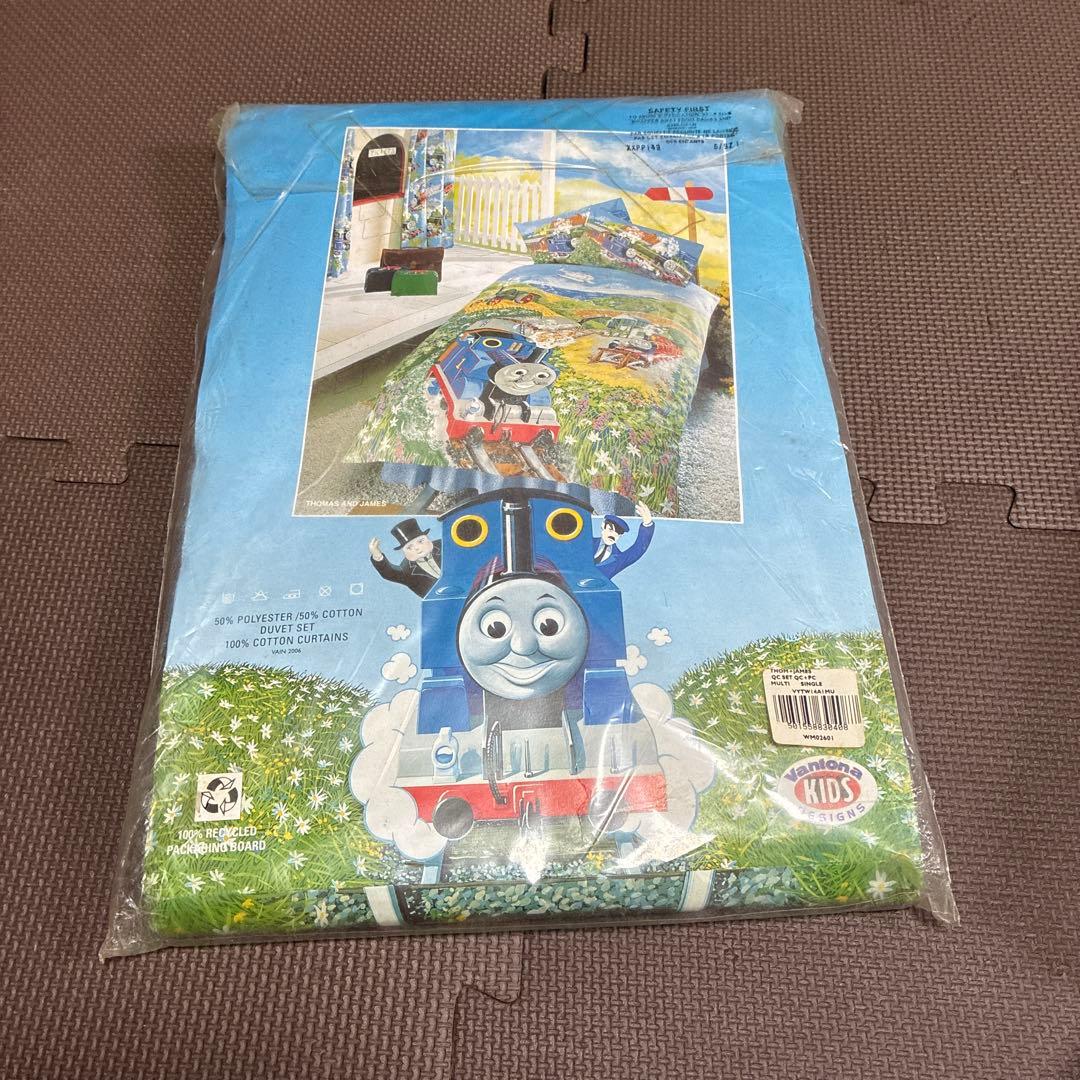 ‼️超希少品新品未使用品‼️トーマスの機関車のベッドカバーセット　掛けカバー枕カバー