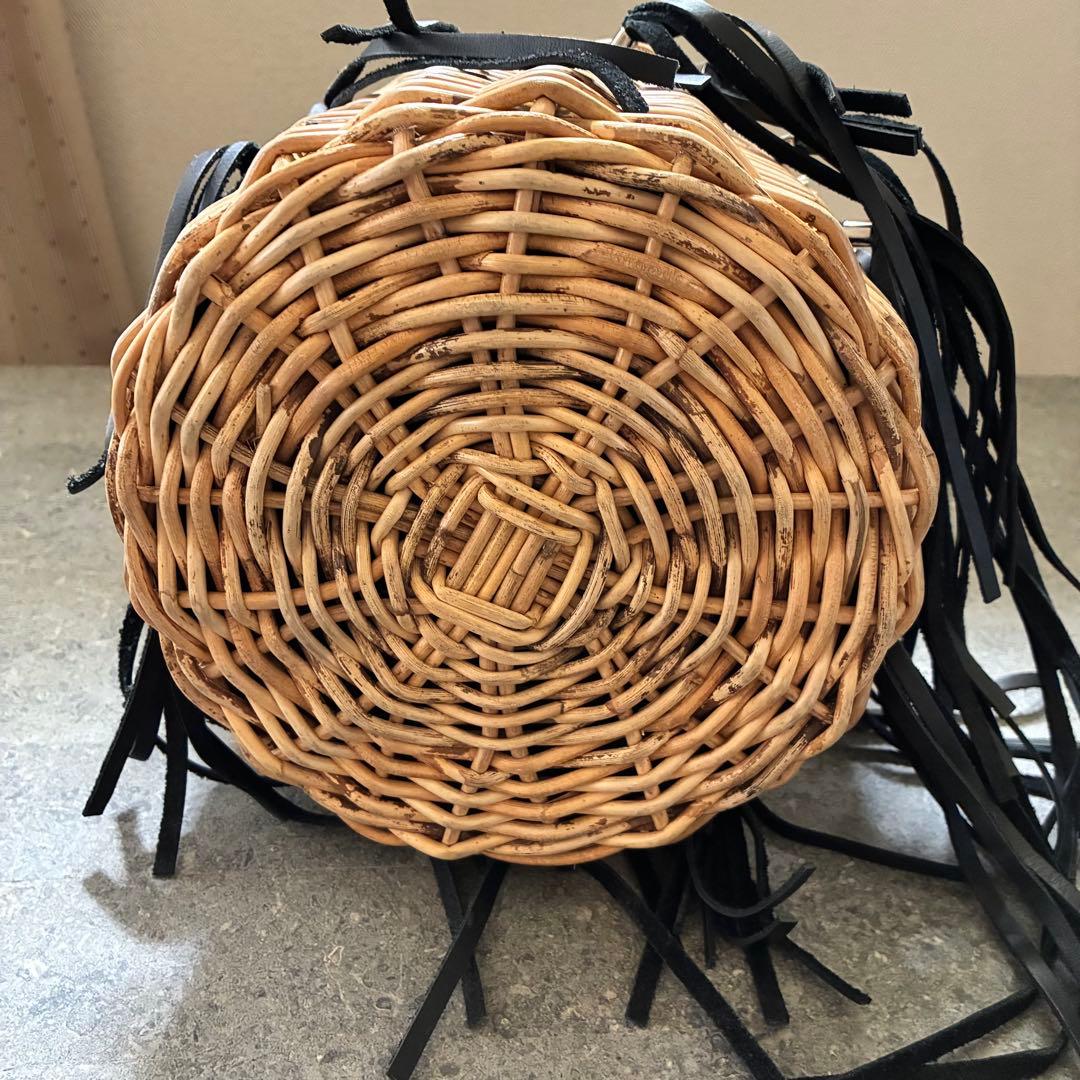 LUDLOW フリンジ付きかごバッグ