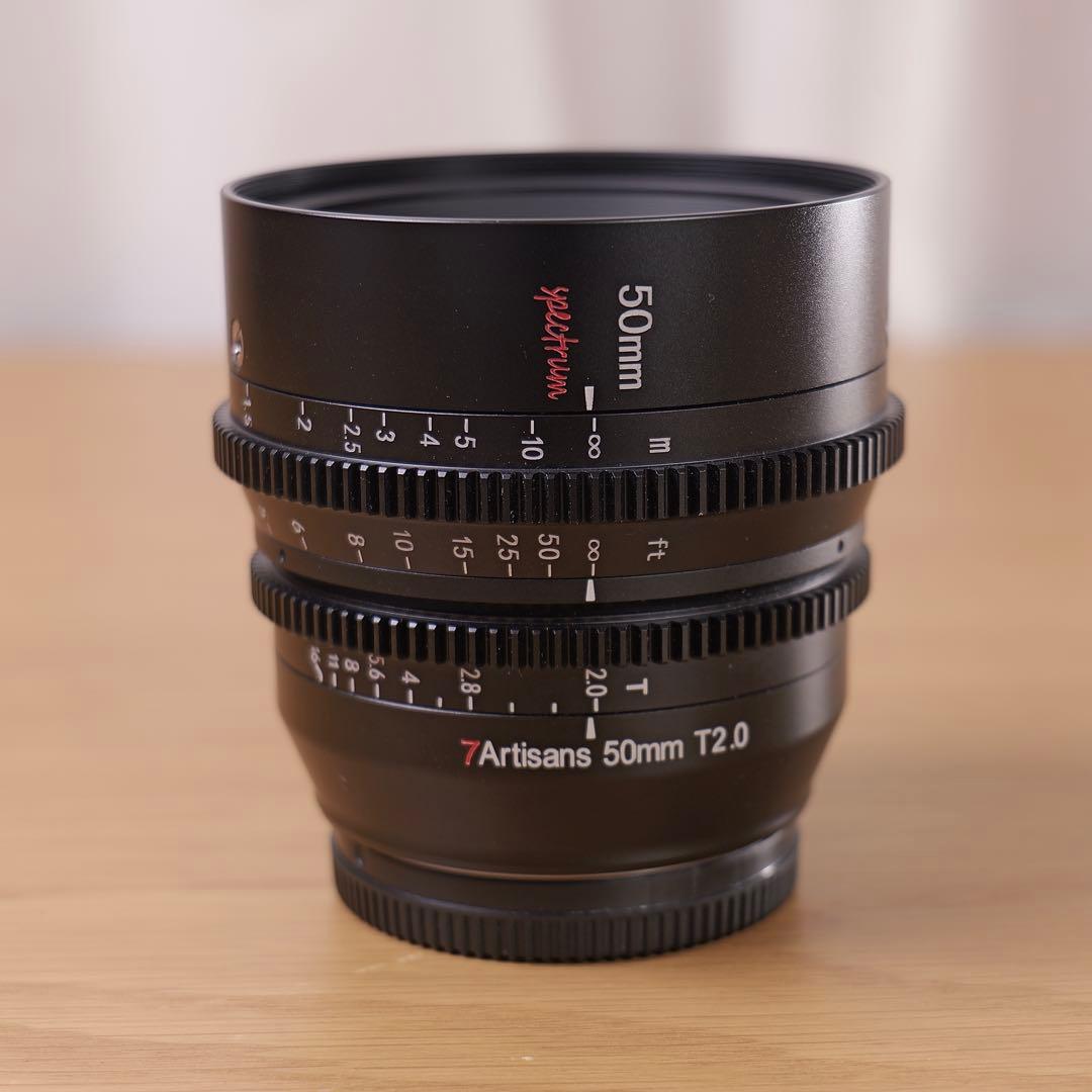 7artisans 50mm T2.0 フルサイズ シネマレンズ　美品Lマウント