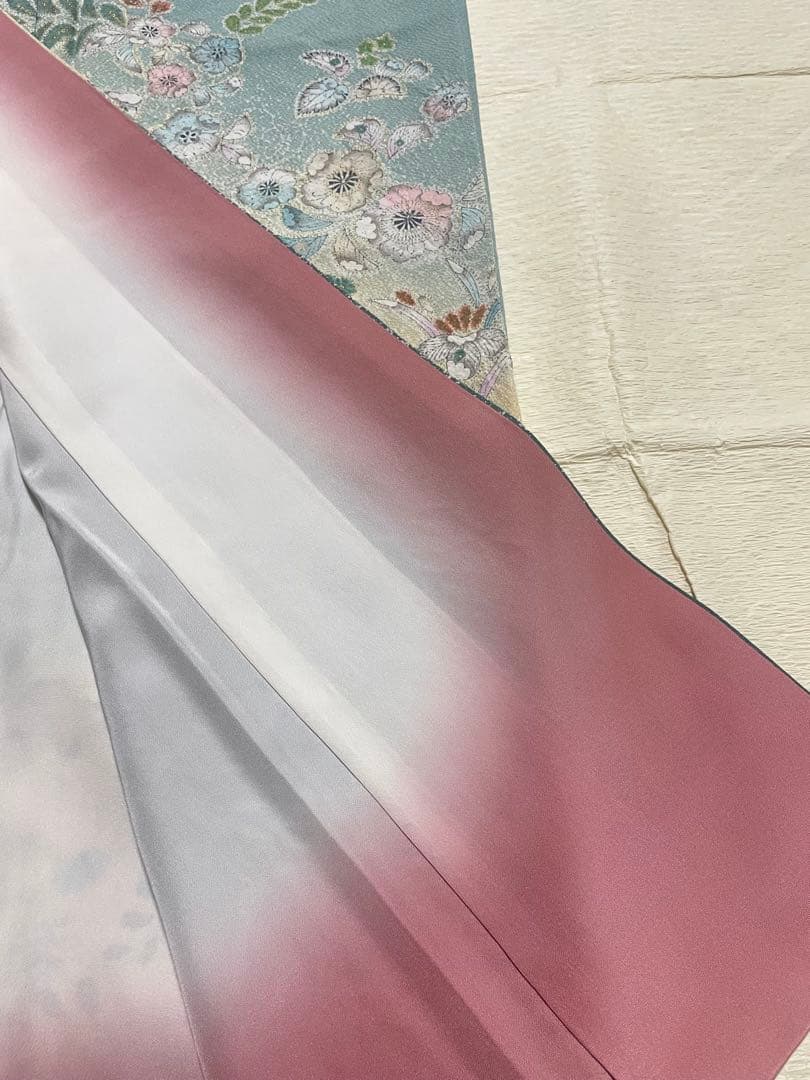 訪問着フルセット　辻ヶ花　金彩　絞り　正絹