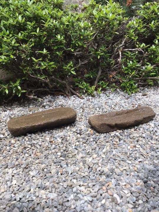 【鉢・寄せ植え鉢・山野草鉢２個】飾り石オブジェ箱庭ガーデニング造園