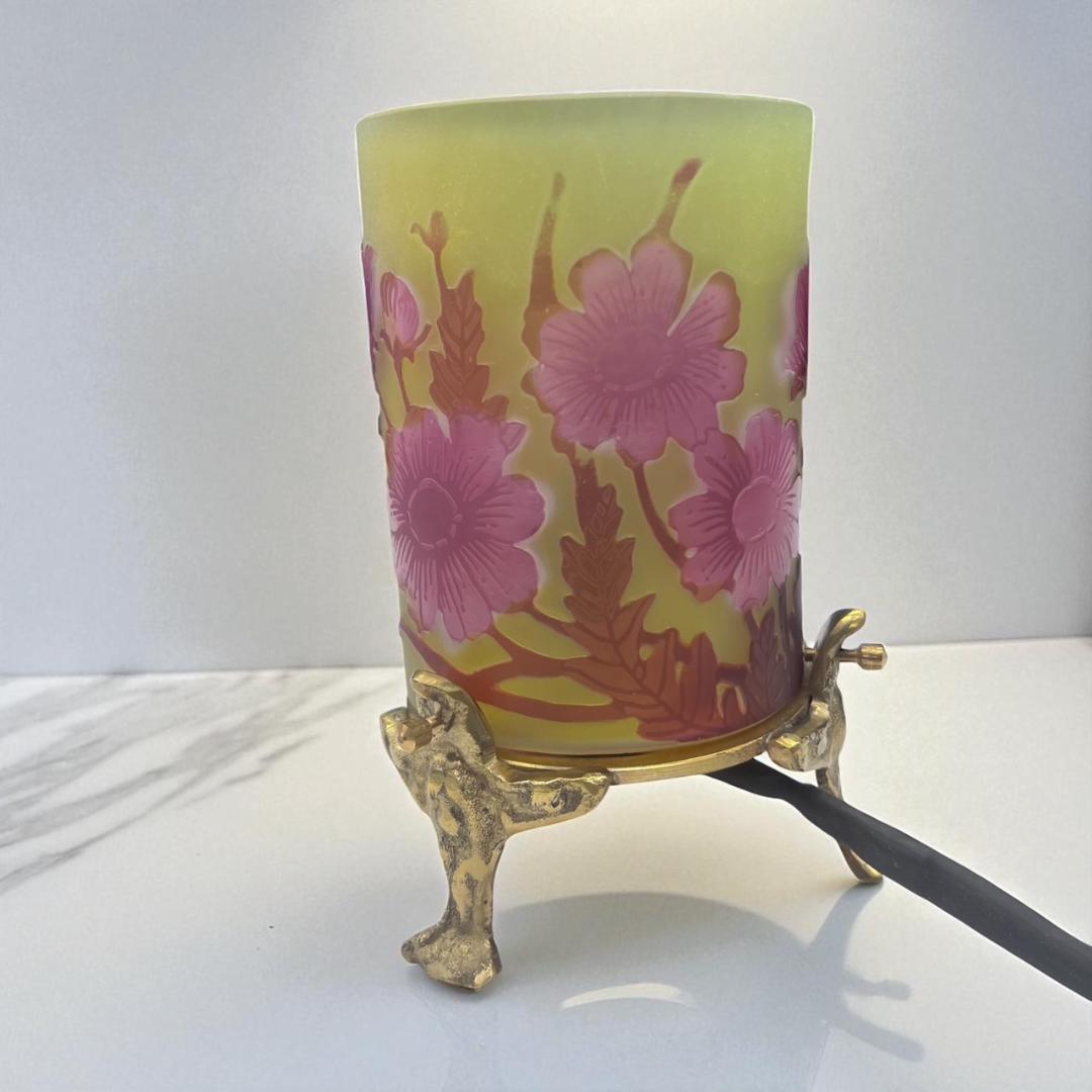 ◆証明書付◆EmileGalleエミールガレ 卓上ランプ　カメオ彫