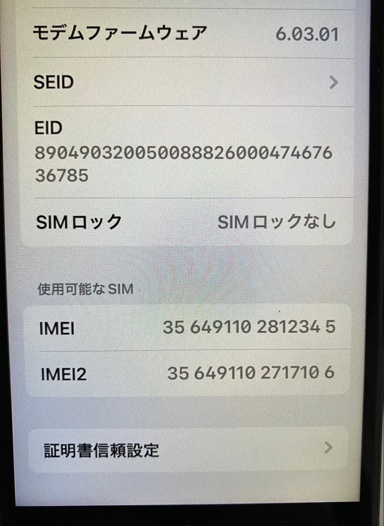 Apple iPhone SE2 128GB ブラック 本体 ジャンク