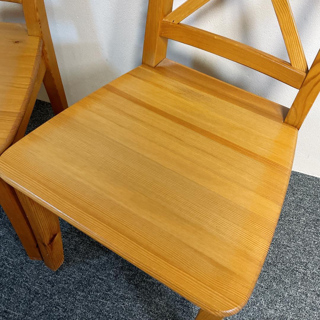 2脚セット IKEA イケア INGOLF インゴルフ チェア パイン材 天然木