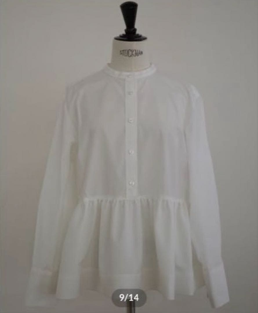 トップス OHGA PEPLUM BLOUSE