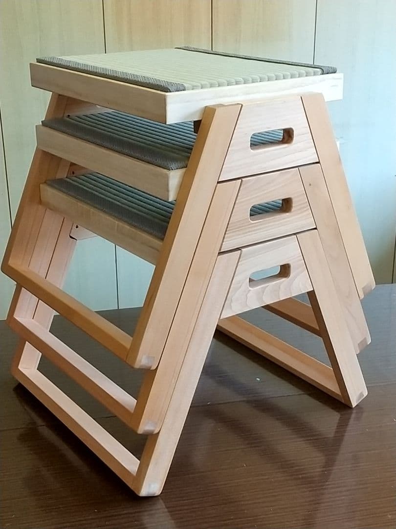 ザジョウ(座畳)　和室用高級木製畳座椅子　1脚