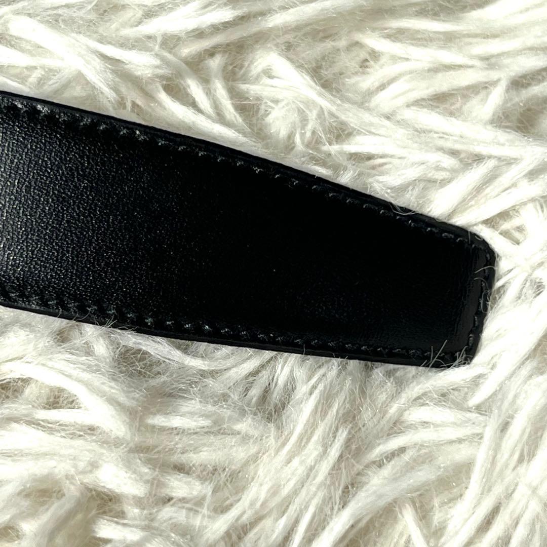 未使用保管品　CELINE ベルト　リバーシブル　馬車金具　ゴールド　黒×茶