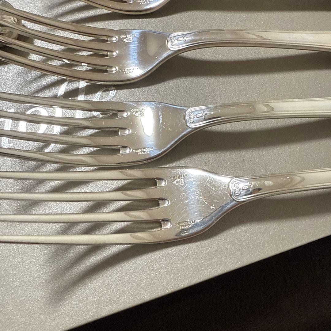 クリストフル スターリングシルバー マルメゾン テーブルサイズ 8点 フォーク