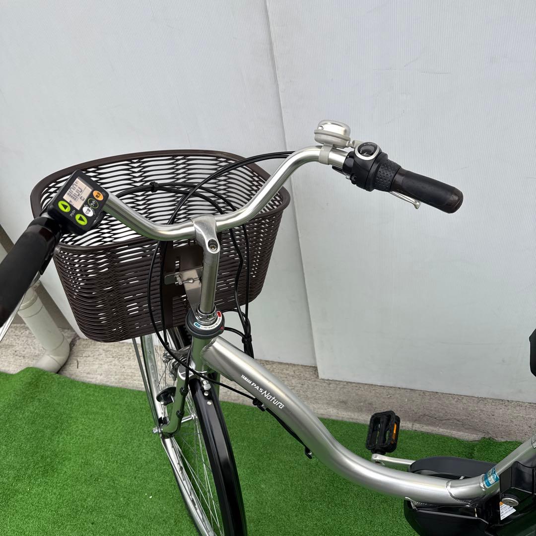 YAMAHAヤマハ電動アシスト自転車26インチ 12.3Ah シルバー