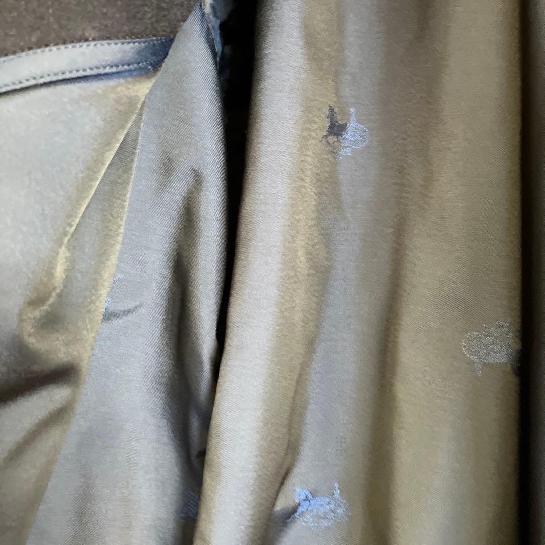 セリーヌ　ウール ネイビーコート サイドポケット