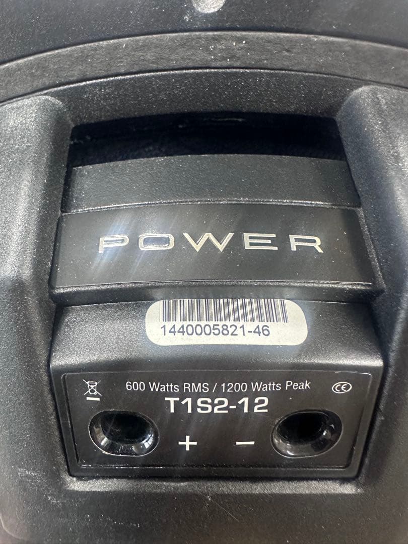 Rockford Fosgate T1S2-12 サブウーファBOX &配線付き