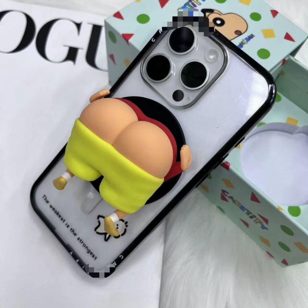 クレヨンしんちゃん iPhoneケース スマホグリップ ポップソケット