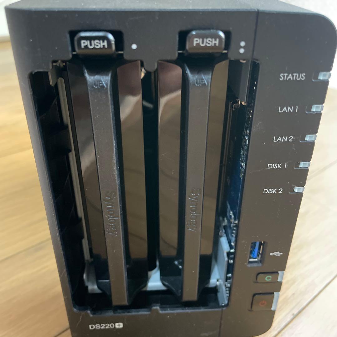 ぴんち君synology DS220＋　HDDのおまけ付き