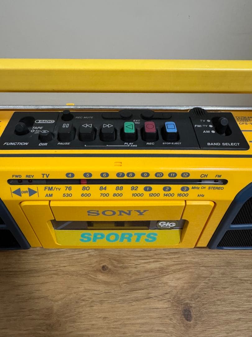SONY ソニー CFS-V75（1984年発売　防滴SPORTSシリーズ）