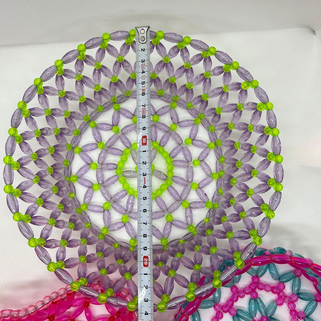 スイマー　ビーズカゴ　レトロ　中古　店舗用　7個セット