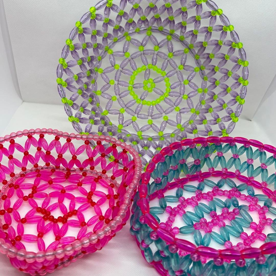 スイマー　ビーズカゴ　レトロ　中古　店舗用　7個セット