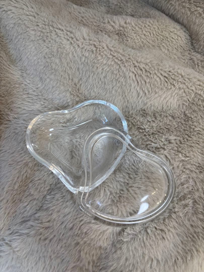 ティファニー　ハート型ガラス皿