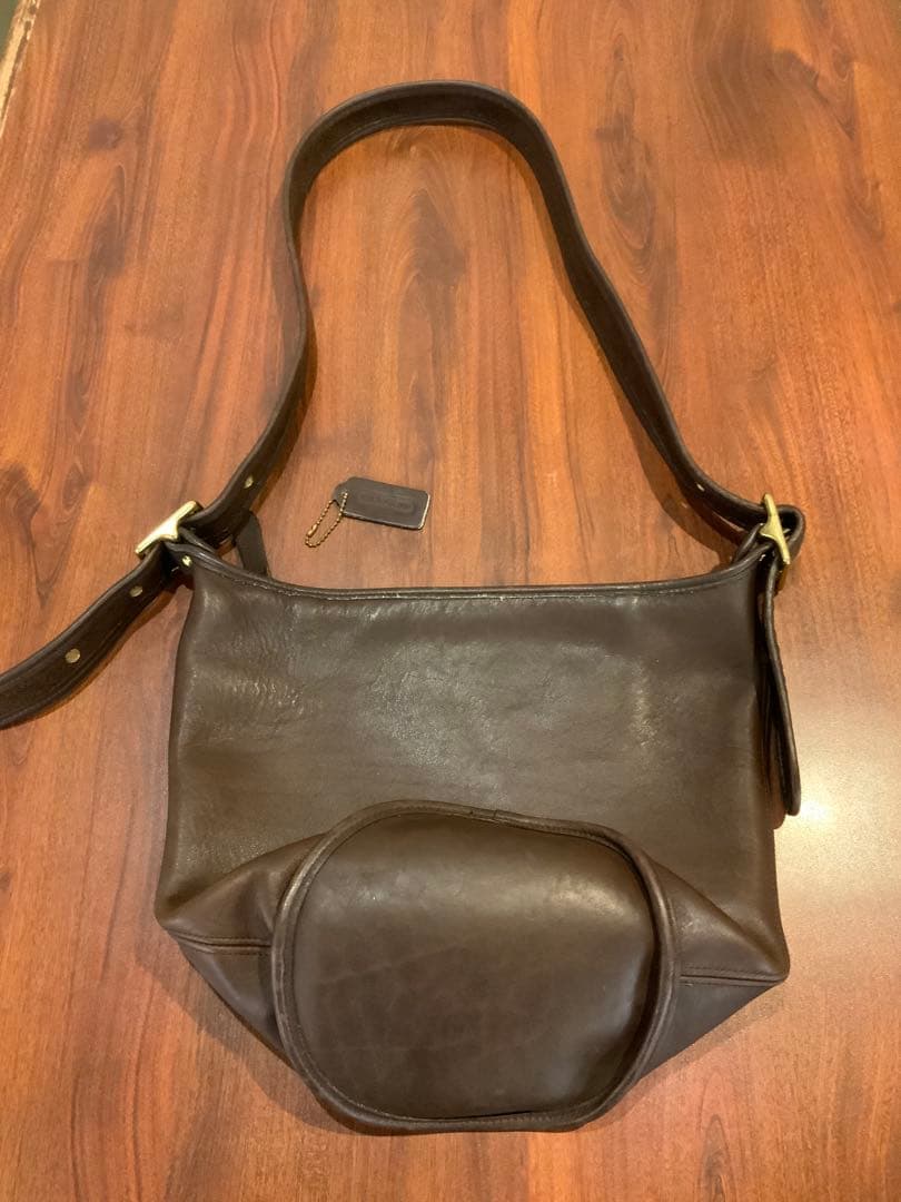 オールドコーチ ブラウン 本革 バケツバッグ OLD COACH