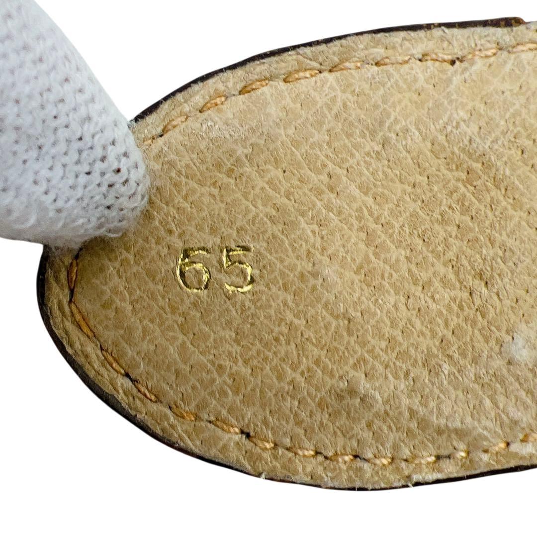 GUCCI GGキャンバス ブラウン レディース ベルト 65 7660