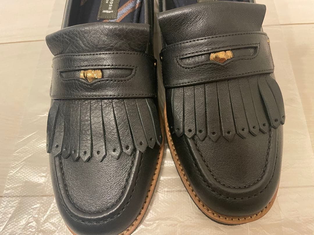 【あいさま専用】マッキントッシュ ローファー 黒 フリンジ 23.5