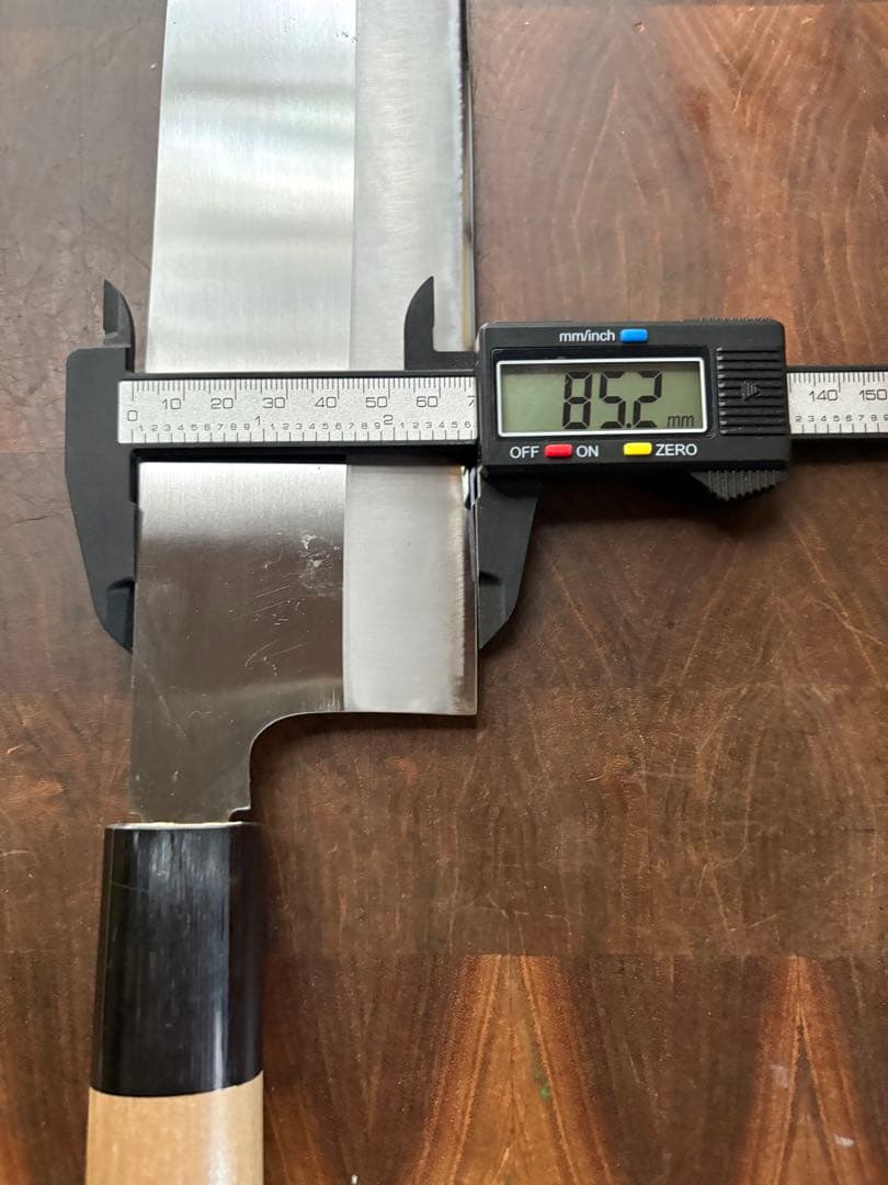 堺打刃物　薄口　中華包丁　210mm 7寸　白鋼　包丁　和包丁　未使用　菜切