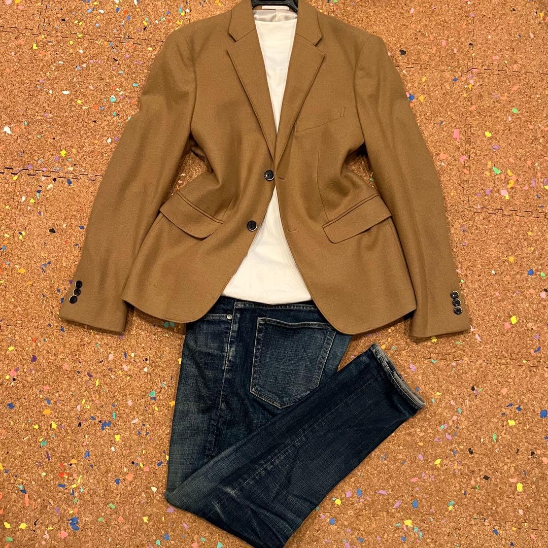 EDIFICE ジャケット キャメル 44サイズ