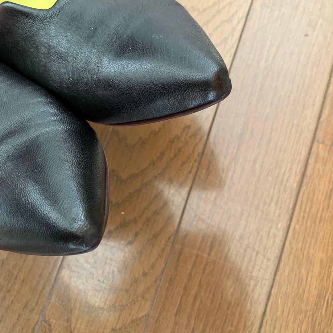 【美品】MANAふかふかバブーシュ BL 37size 23.5㌢