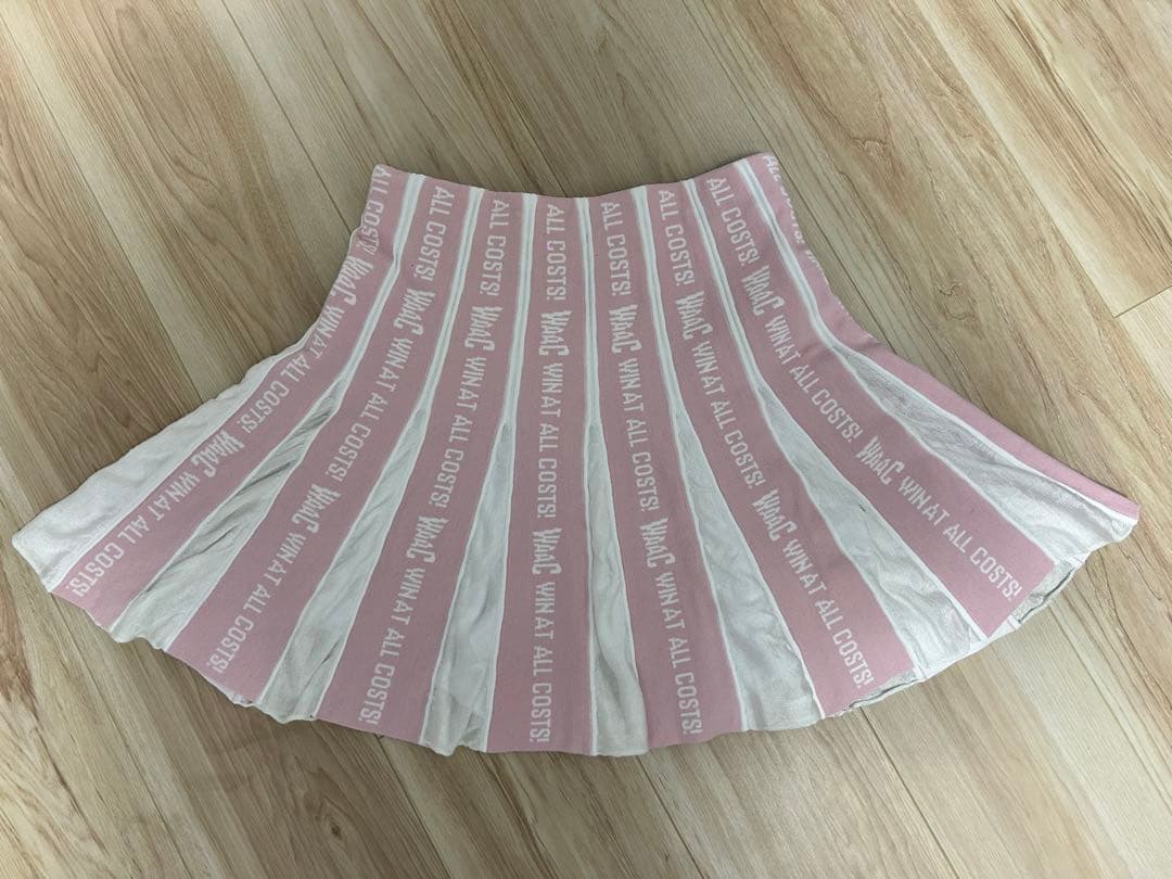 WAACフレアスカート ピンクと白 1