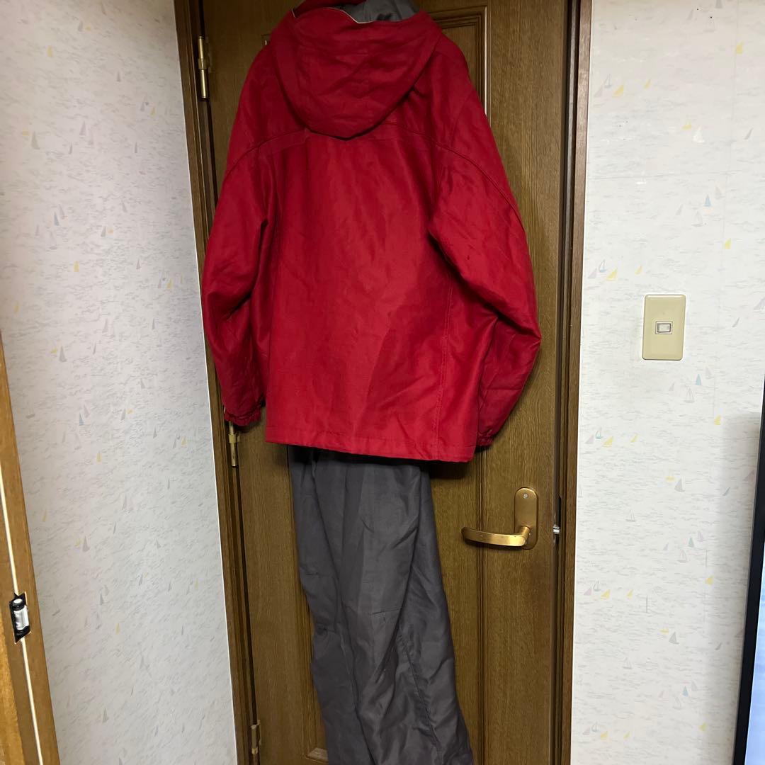DESCENTE スキーウェア 赤