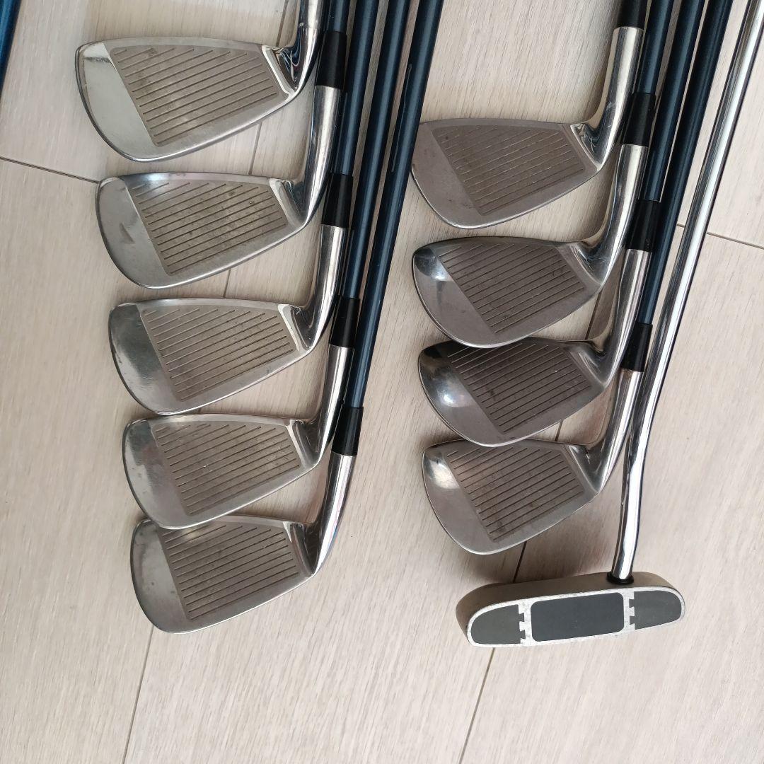 ゴルフクラブセットバッグ付け 13本 右利用