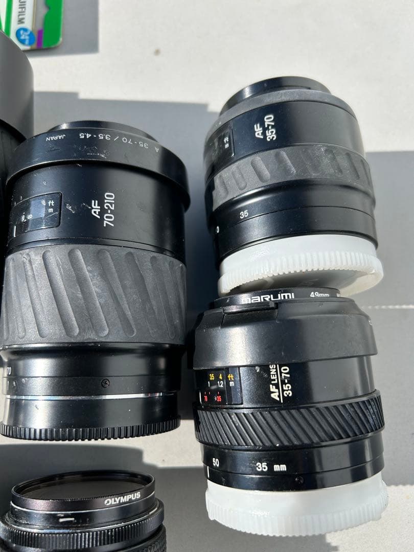 カメラセットMINOLTA ミノルタ　オリンパス　レトロ　動作未確認　レンズ