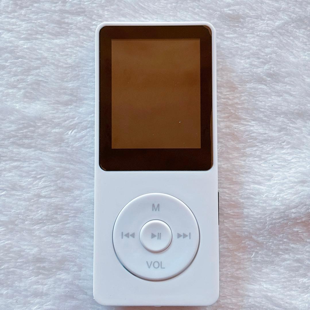 MP3 ミュージック プレーヤー 30時間再生 白32GB 音楽 イヤホン