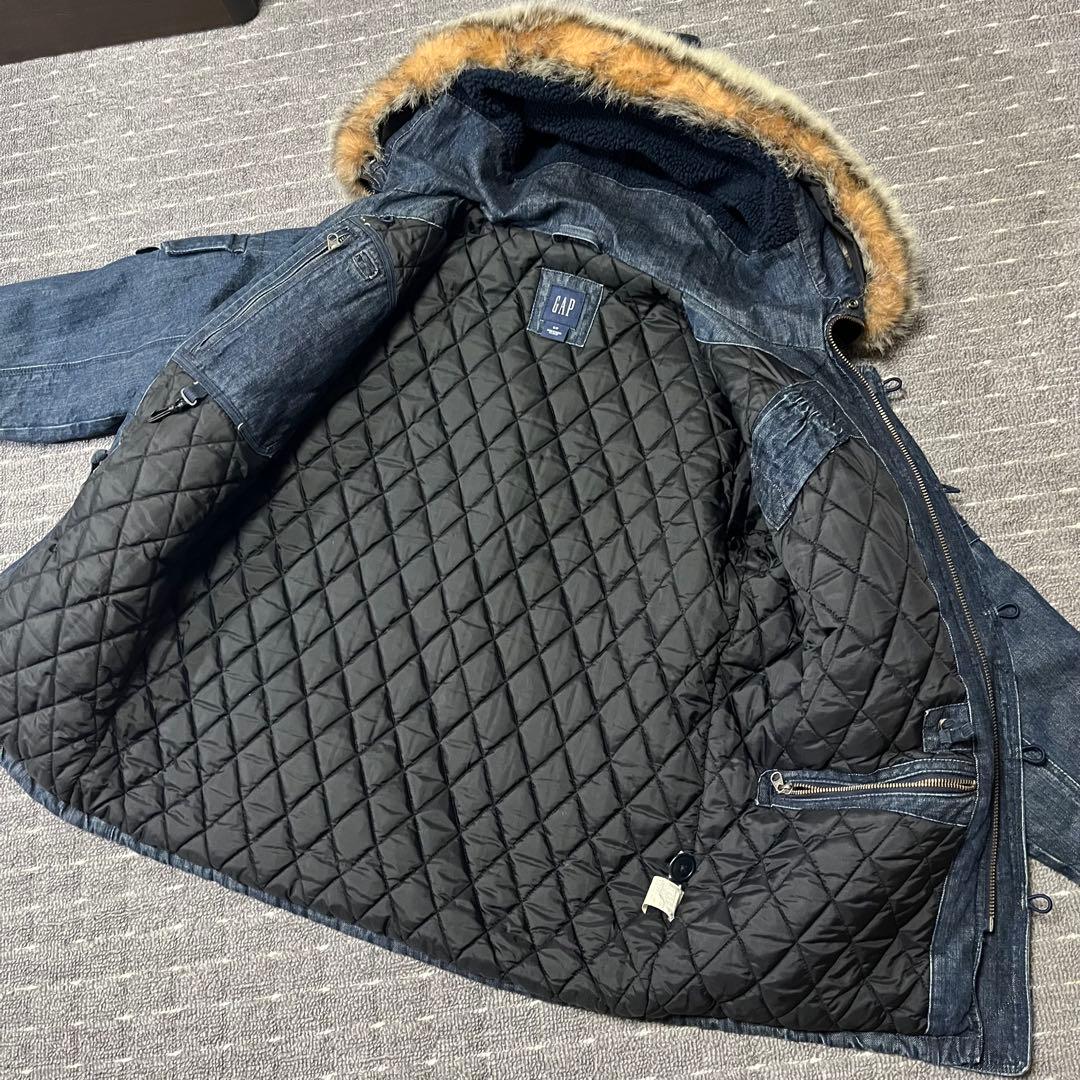 名作】00s OLD GAP オールドギャップ　デニム　N-3B Y2K ファー