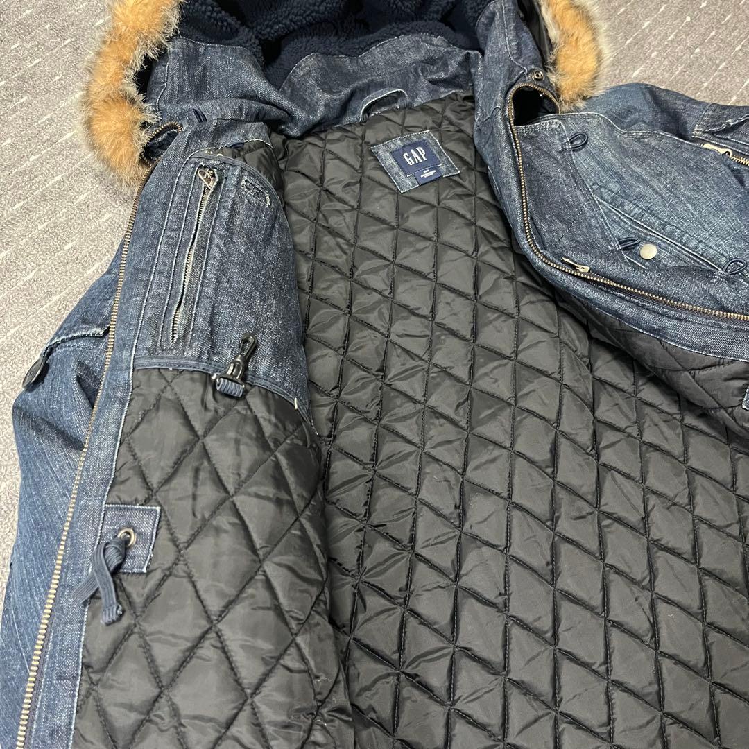 名作】00s OLD GAP オールドギャップ　デニム　N-3B Y2K ファー