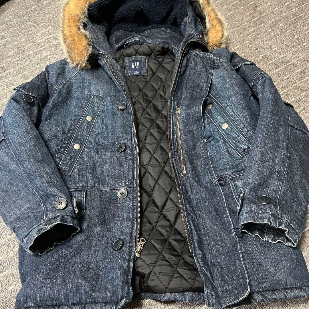 名作】00s OLD GAP オールドギャップ　デニム　N-3B Y2K ファー