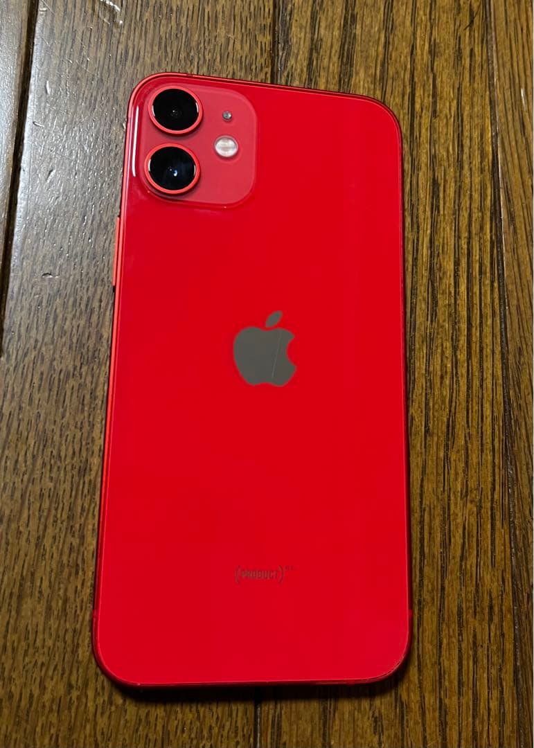 値下げ　Apple iPhone 12mini red 中古品　美品
