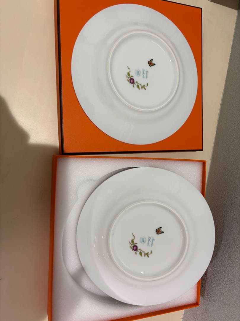 廃盤 希少エルメスシエスタアイランドプレート2枚組19cm