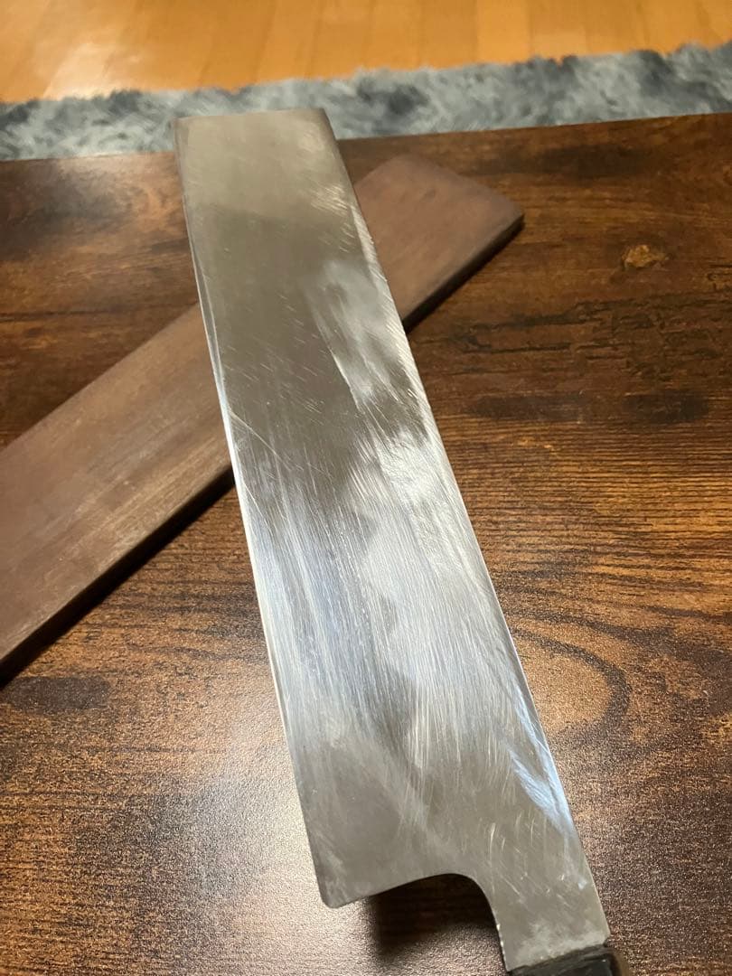 本焼　包丁　8寸　薄刃　波紋綺麗　正光