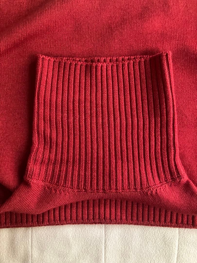 Drumohr ウール 8G タートルネックニット 後染め レッドブラウン 46