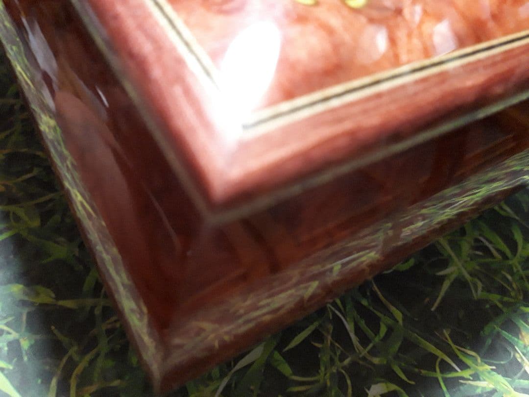 イタリア製 オルゴール REUGE 宝石箱 スイス リュージュ 木製