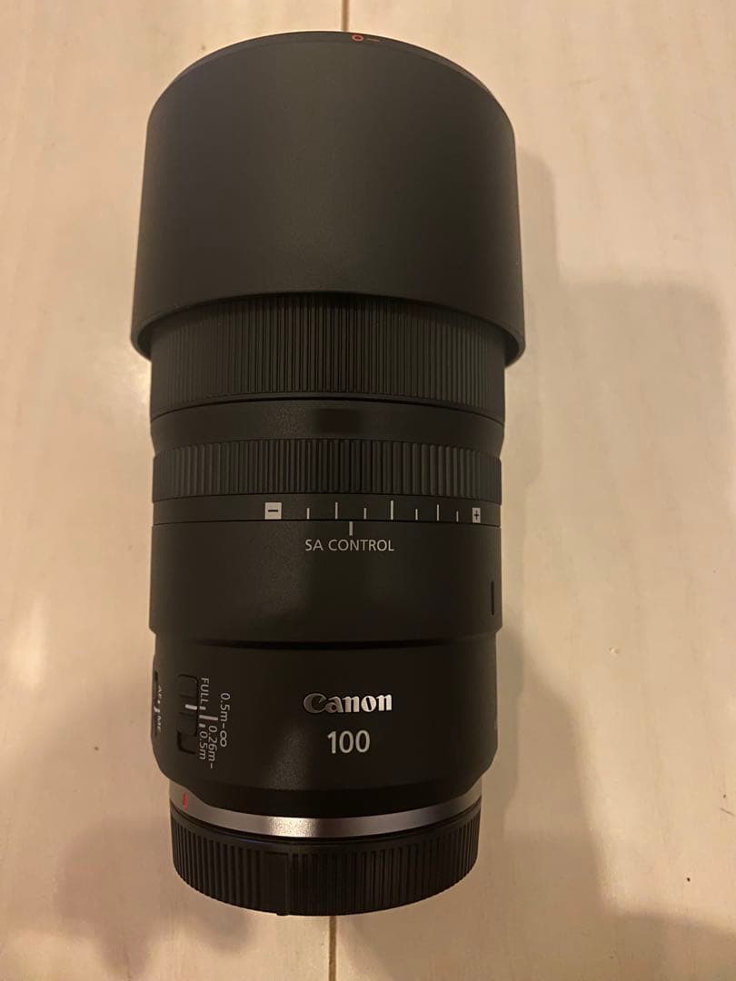 Canon RF 100mm f2.8マクロレンズ SA CONTROL