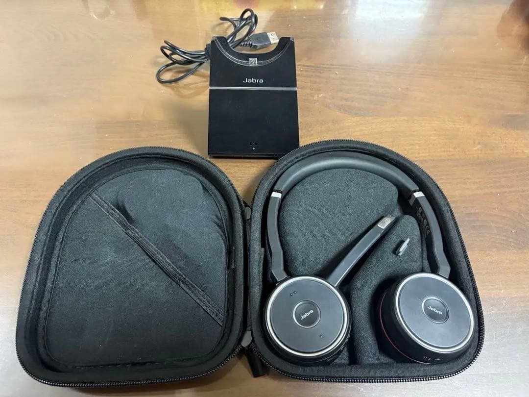 Jabra ワイヤレスヘッドセット 充電ドック付き