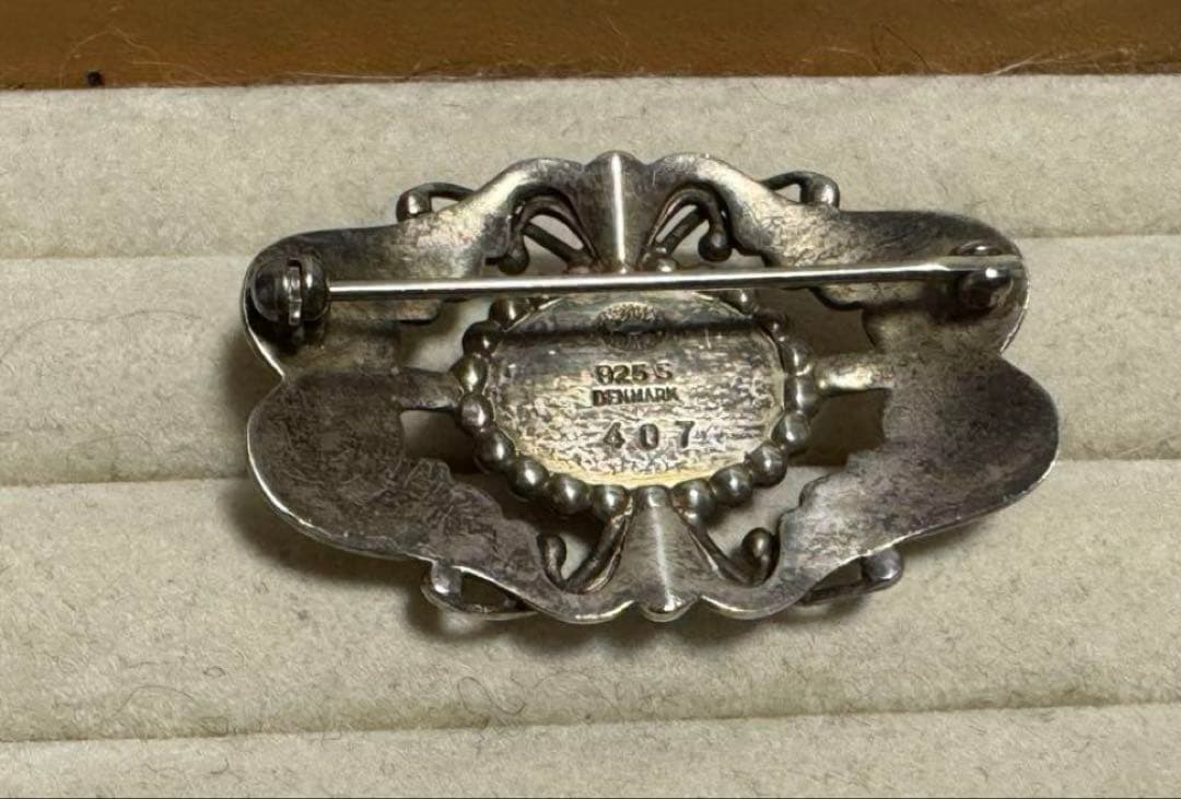 c*o様 北欧デンマーク　ヴィンテージ ジョージジェンセン　深い赤色。ブローチ4