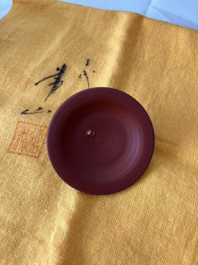 人間国宝　三代目 山田常山作　常滑焼　朱泥　茶器セット