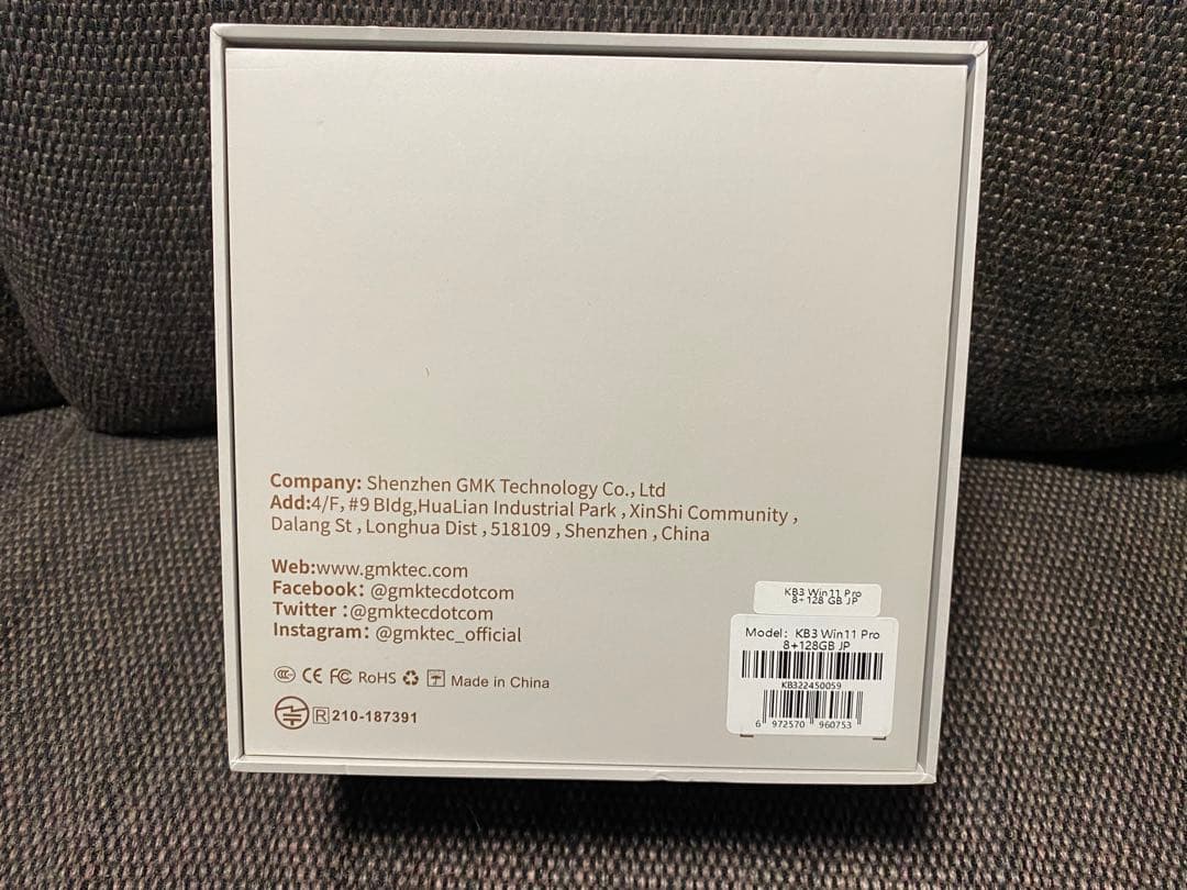 GMKtec NucBox3 ミニPC