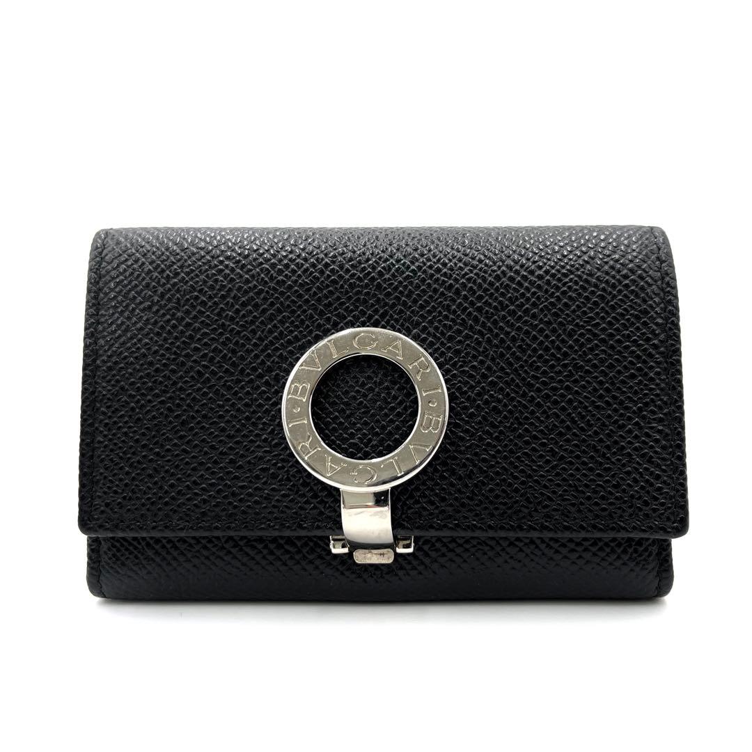 【未使用保管品】ブルガリ ビーゼロワン 6連 キーケース ロゴクリップ レザー