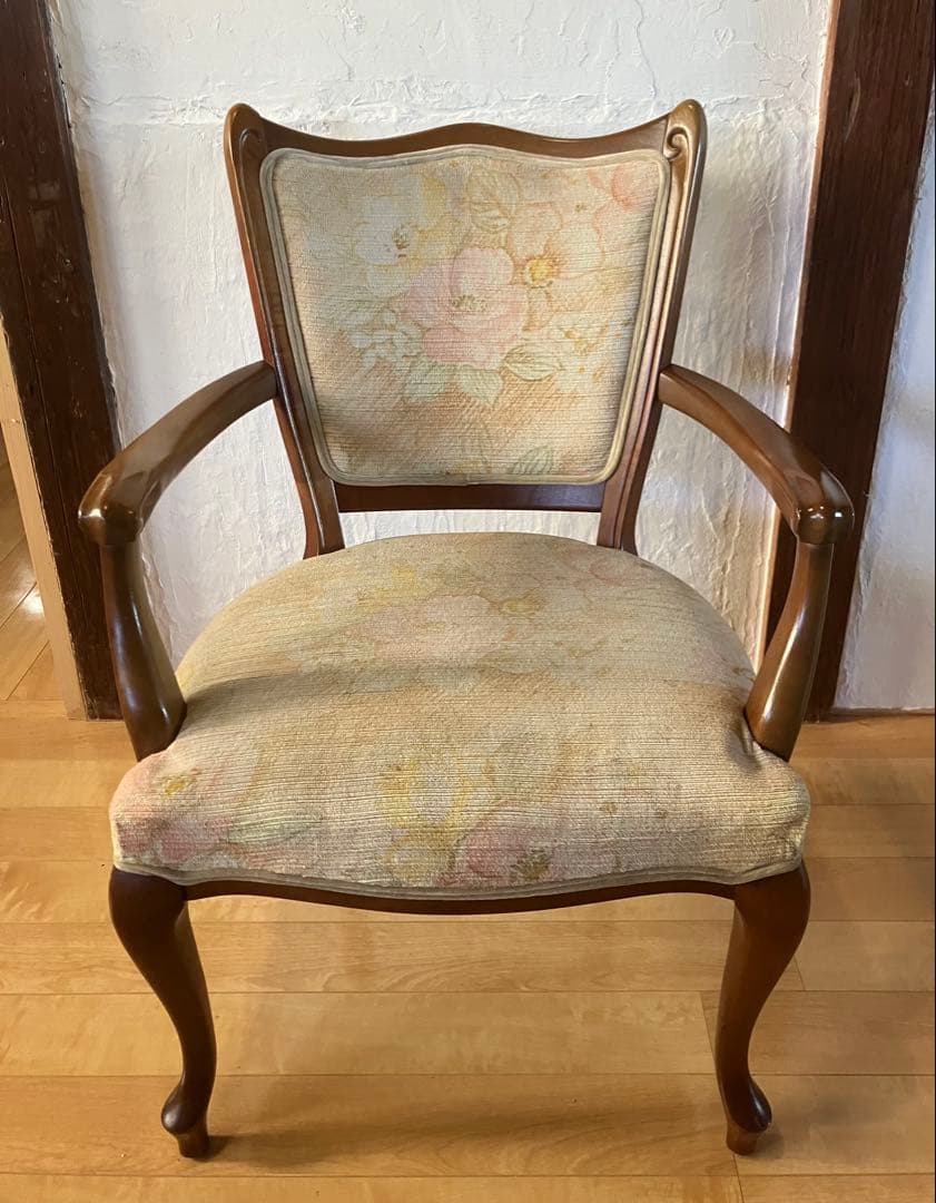 マルニ 猫足 アームチェア 花柄 ①