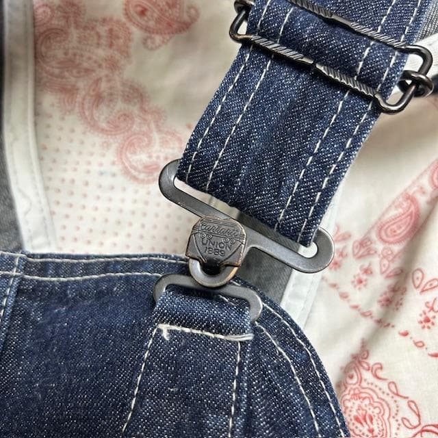 90s carhartt ハートタグ デニムオーバーオール 30 濃紺 復刻