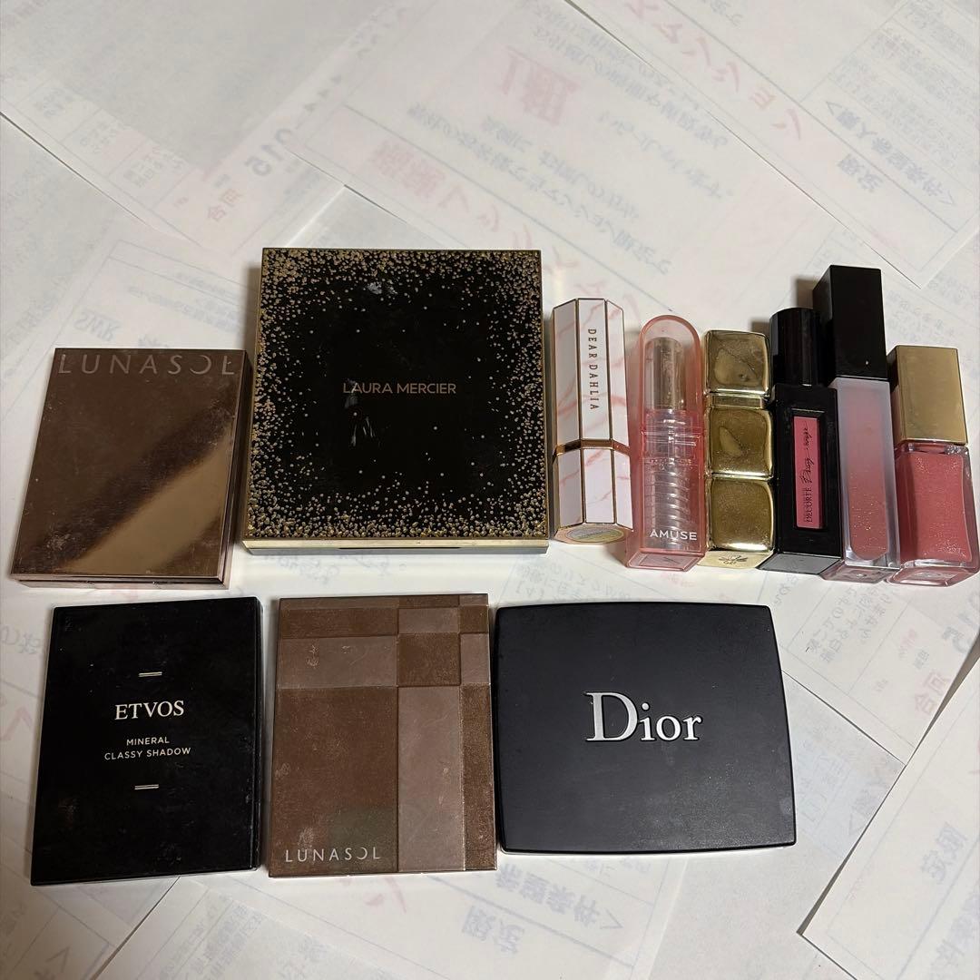 デパコスまとめ売り新品2個有り Dior.ルナソル、ローラメルシエ、エトヴォス