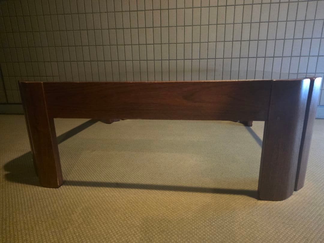 木製ガラスセンターテーブル